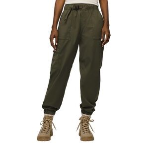 Prana Olive Green Cargo Joggers